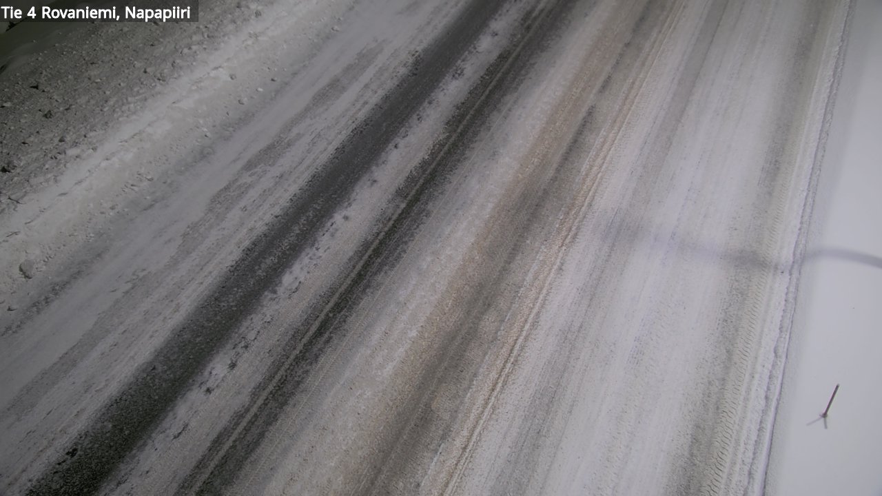 Weather Camera Image Väg 4 Rovaniemi, Polar cirke, Rovaniemi, Lappi