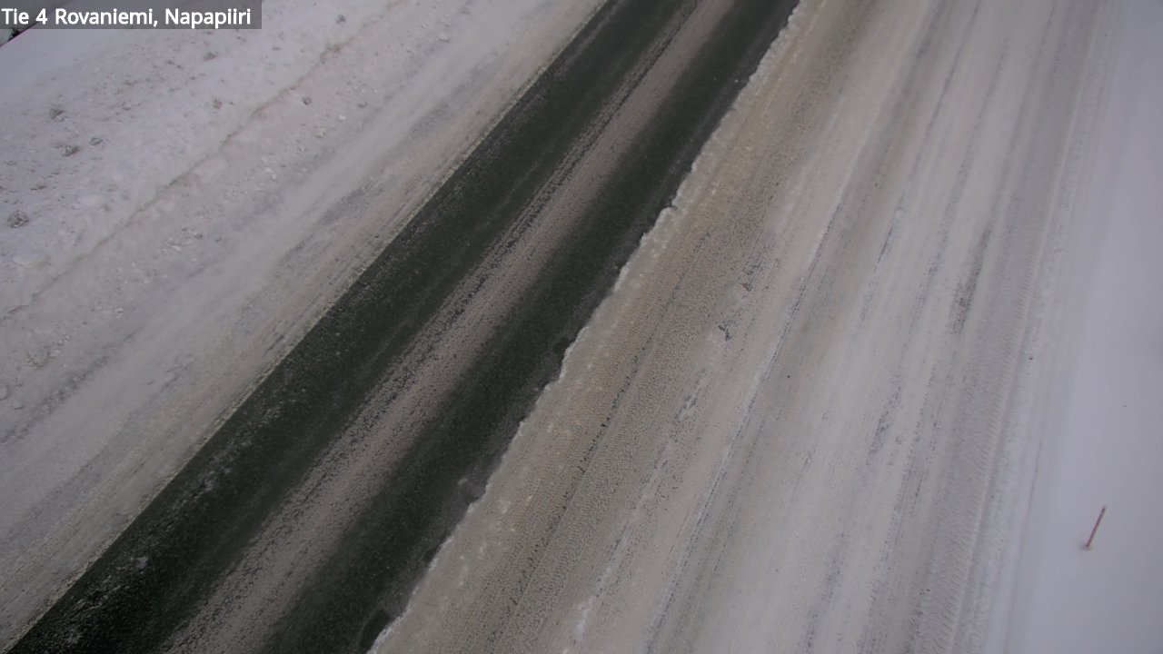 Weather Camera Image Väg 4 Rovaniemi, Polar cirke, Rovaniemi, Lappi