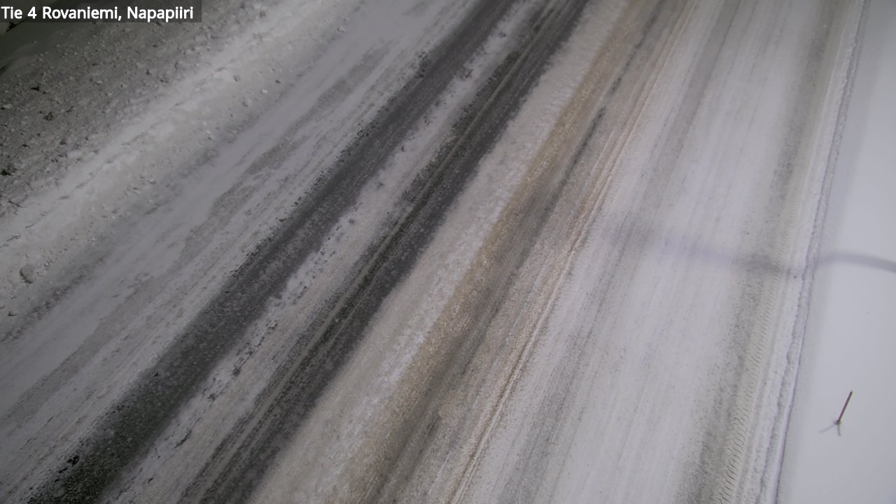 Weather Camera Image Väg 4 Rovaniemi, Polar cirke, Rovaniemi, Lappi