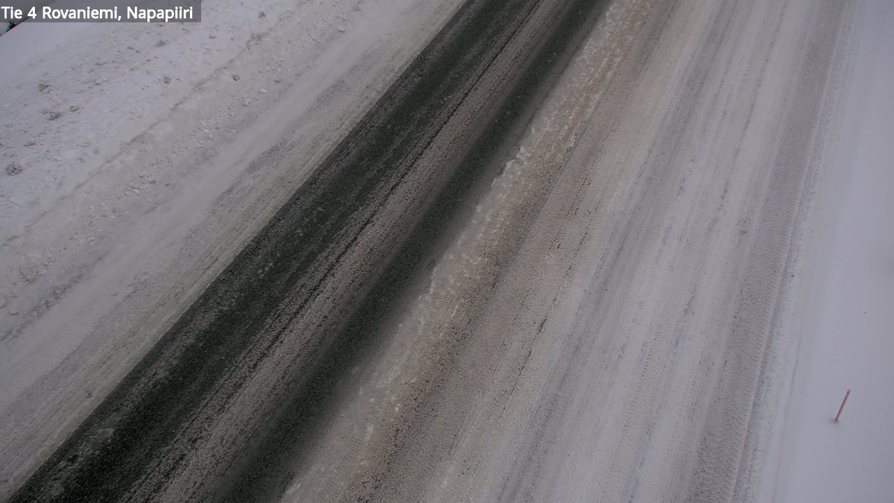 Weather Camera Image Väg 4 Rovaniemi, Polar cirke, Rovaniemi, Lappi