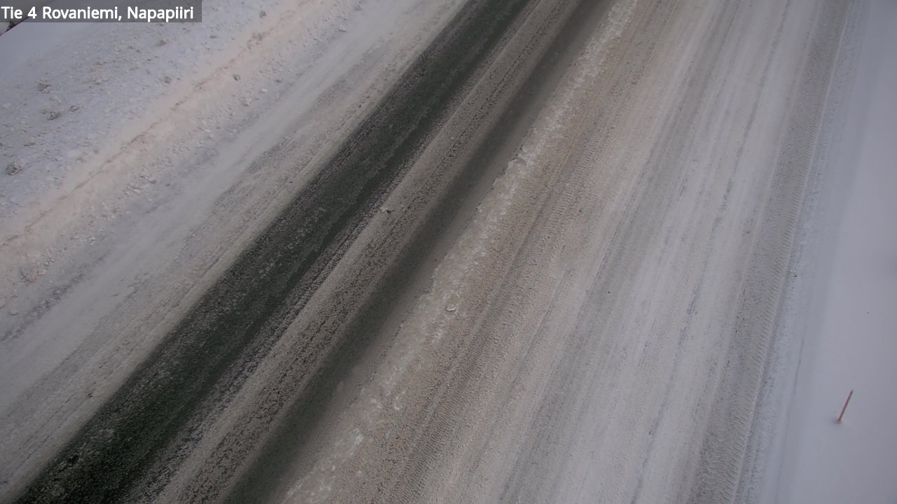 Weather Camera Image Väg 4 Rovaniemi, Polar cirke, Rovaniemi, Lappi