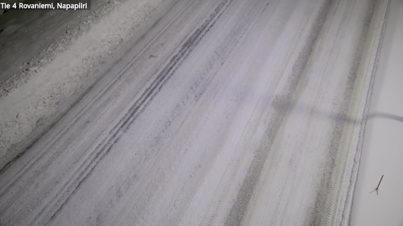 Weather Camera Image Väg 4 Rovaniemi, Polar cirke, Rovaniemi, Lappi