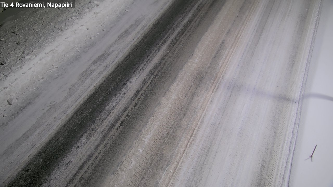 Weather Camera Image Väg 4 Rovaniemi, Polar cirke, Rovaniemi, Lappi