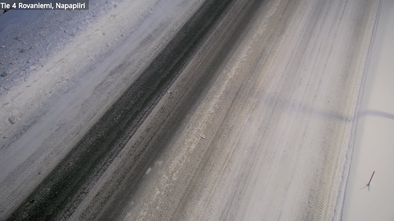 Weather Camera Image Väg 4 Rovaniemi, Polar cirke, Rovaniemi, Lappi