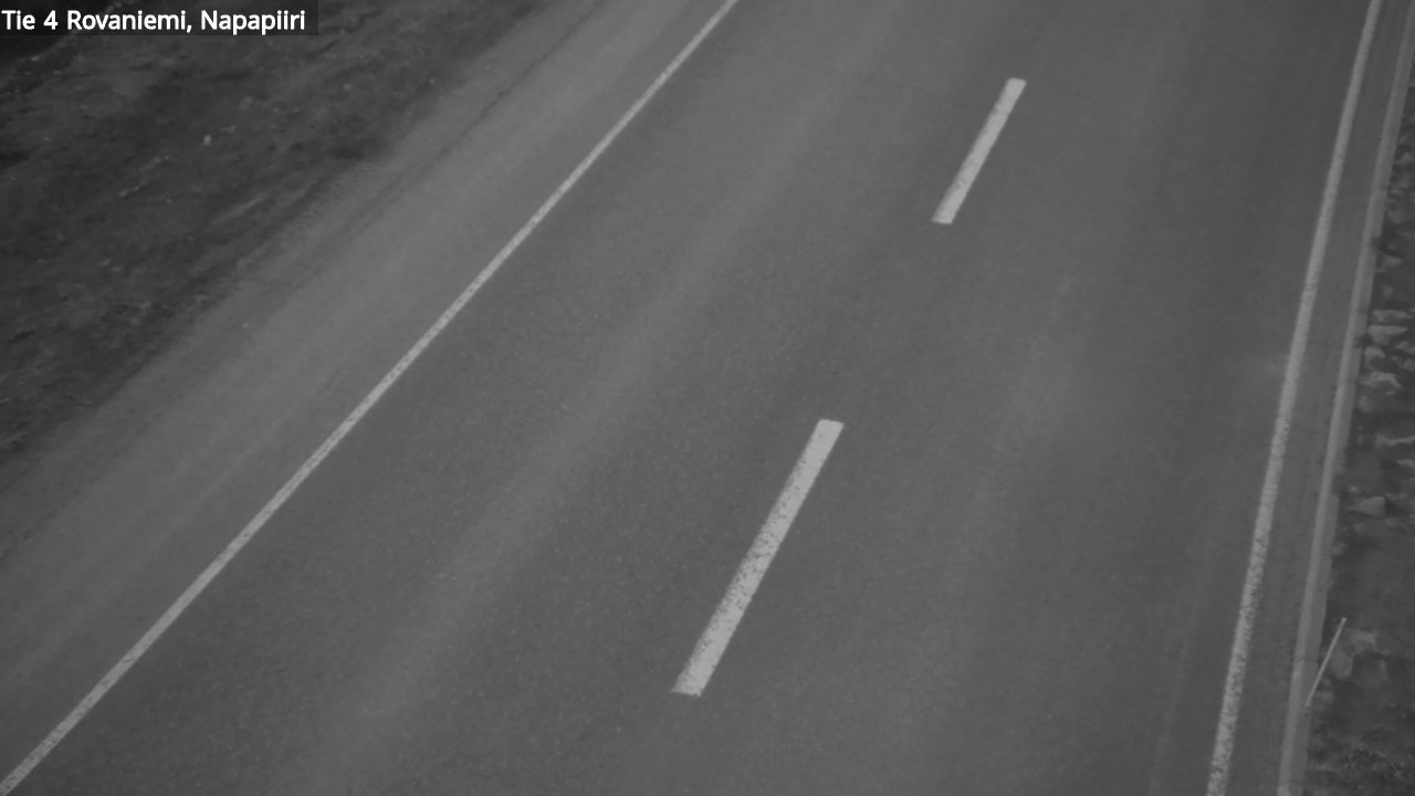 Weather Camera Image Road 4 Rovaniemi, Arctic circl, Rovaniemi, Lappi
