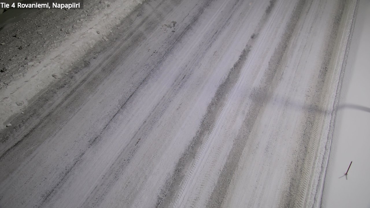 Weather Camera Image Väg 4 Rovaniemi, Polar cirke, Rovaniemi, Lappi