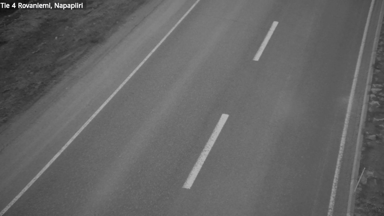Weather Camera Image Road 4 Rovaniemi, Arctic circl, Rovaniemi, Lappi
