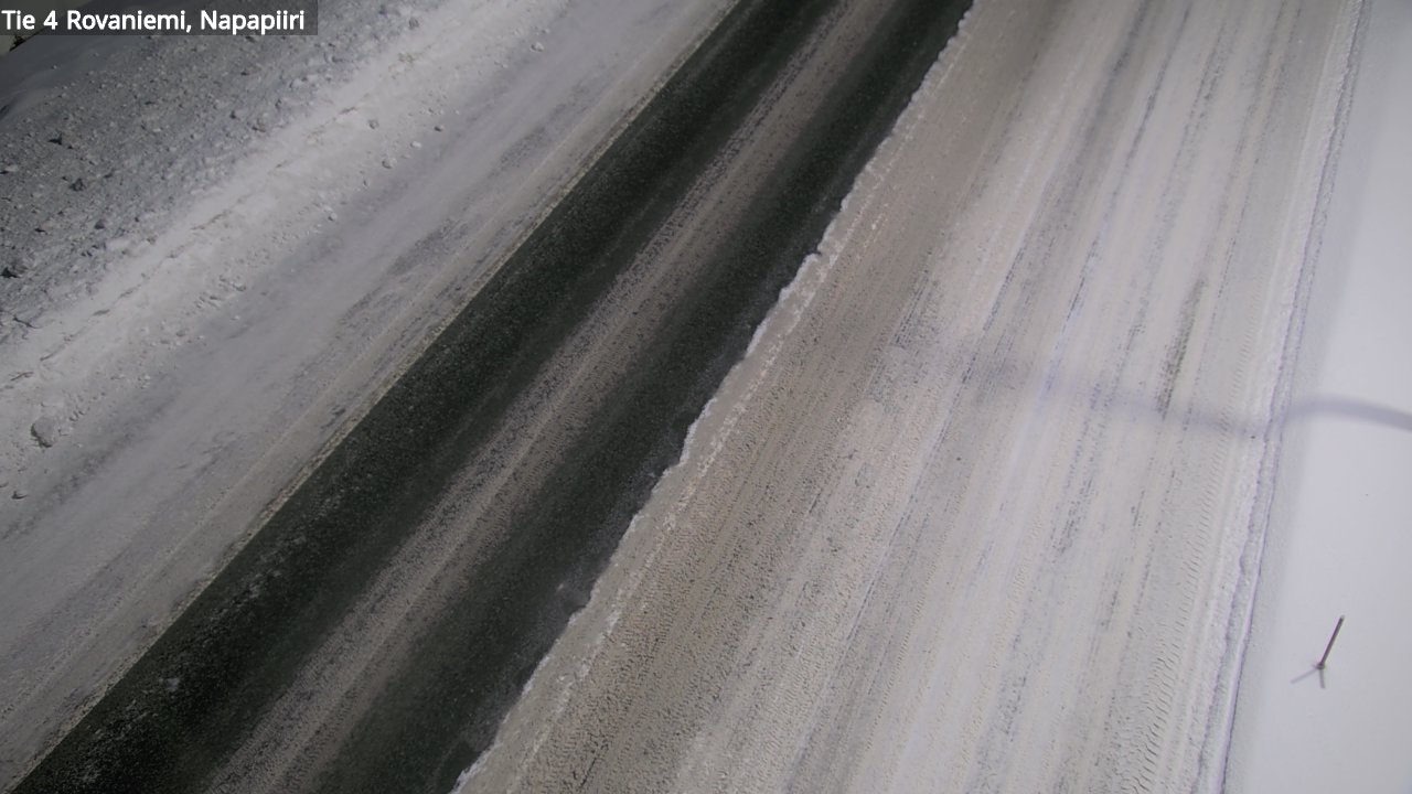Weather Camera Image Väg 4 Rovaniemi, Polar cirke, Rovaniemi, Lappi
