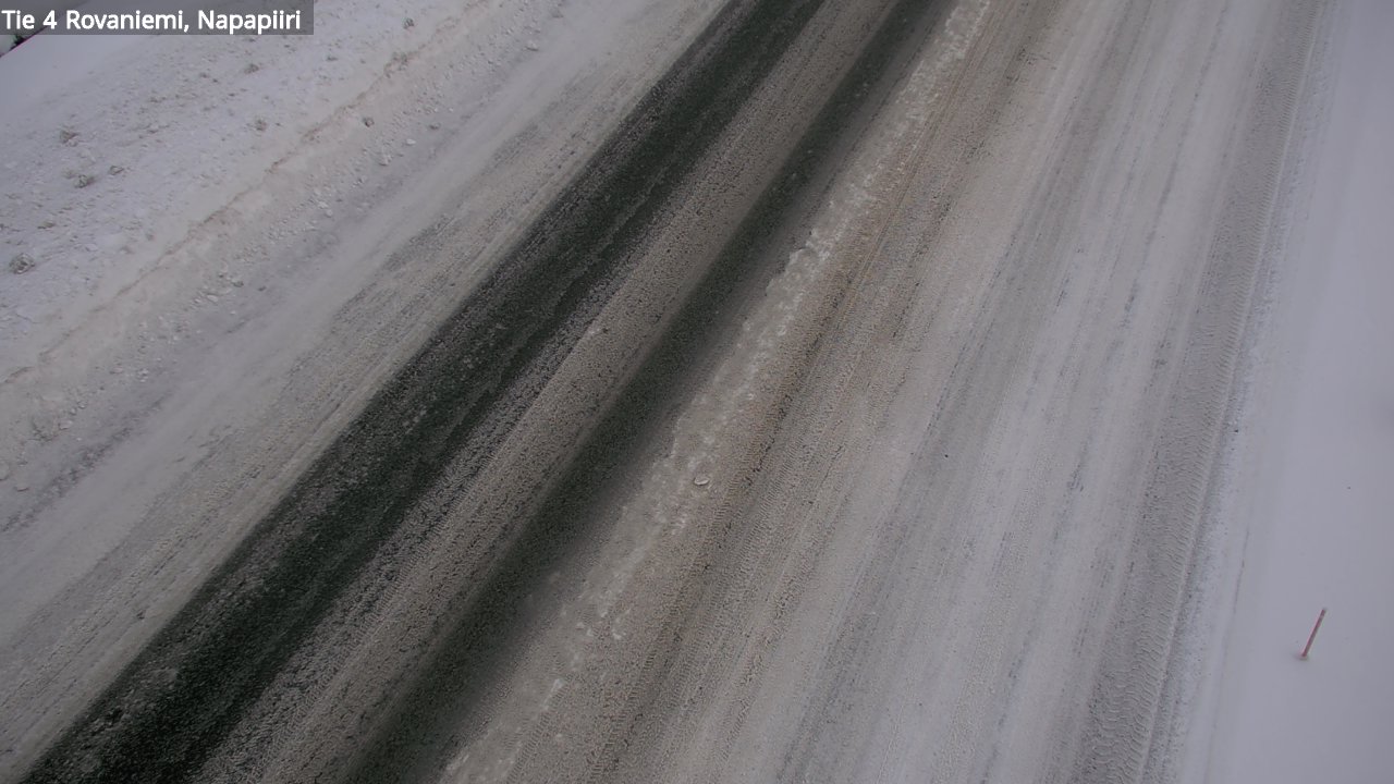 Weather Camera Image Väg 4 Rovaniemi, Polar cirke, Rovaniemi, Lappi
