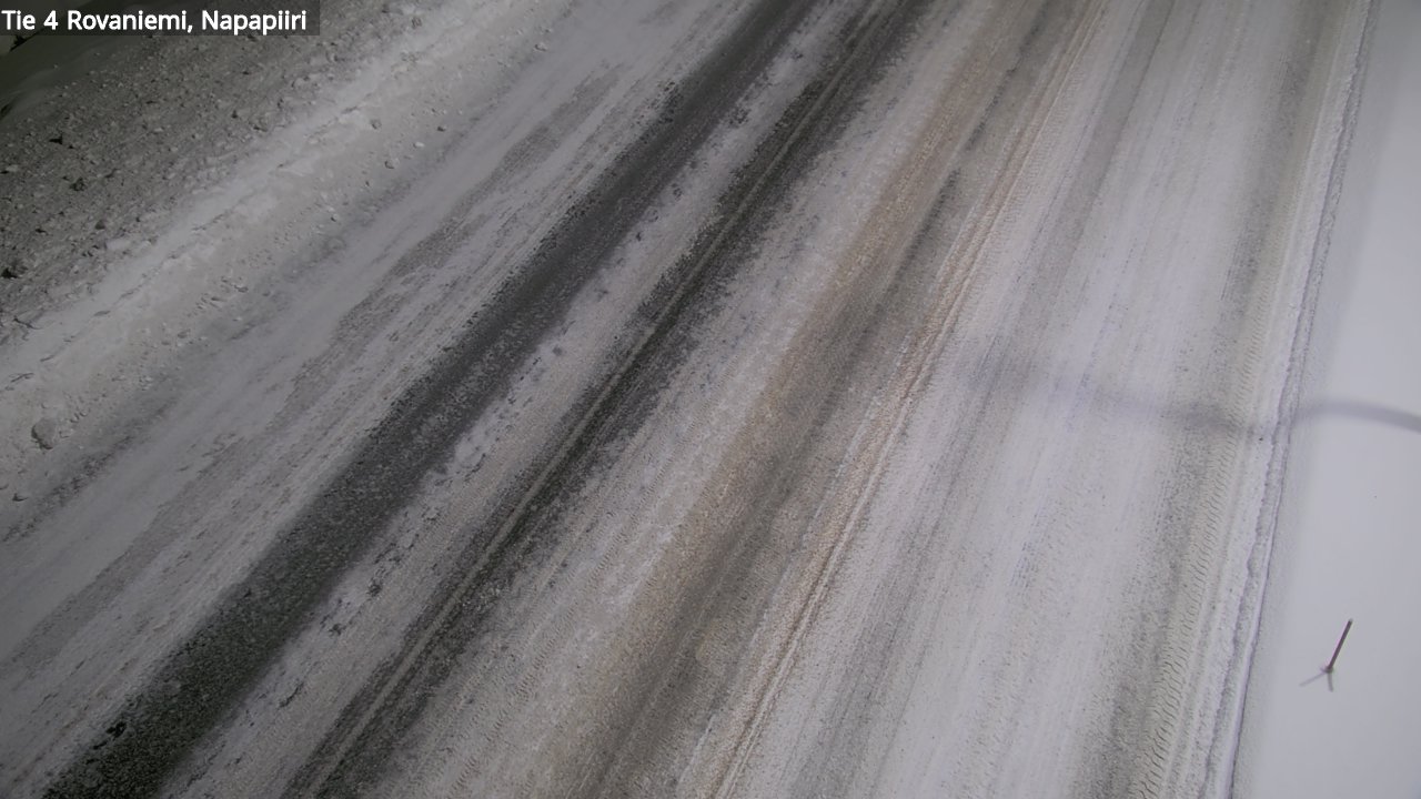 Weather Camera Image Väg 4 Rovaniemi, Polar cirke, Rovaniemi, Lappi