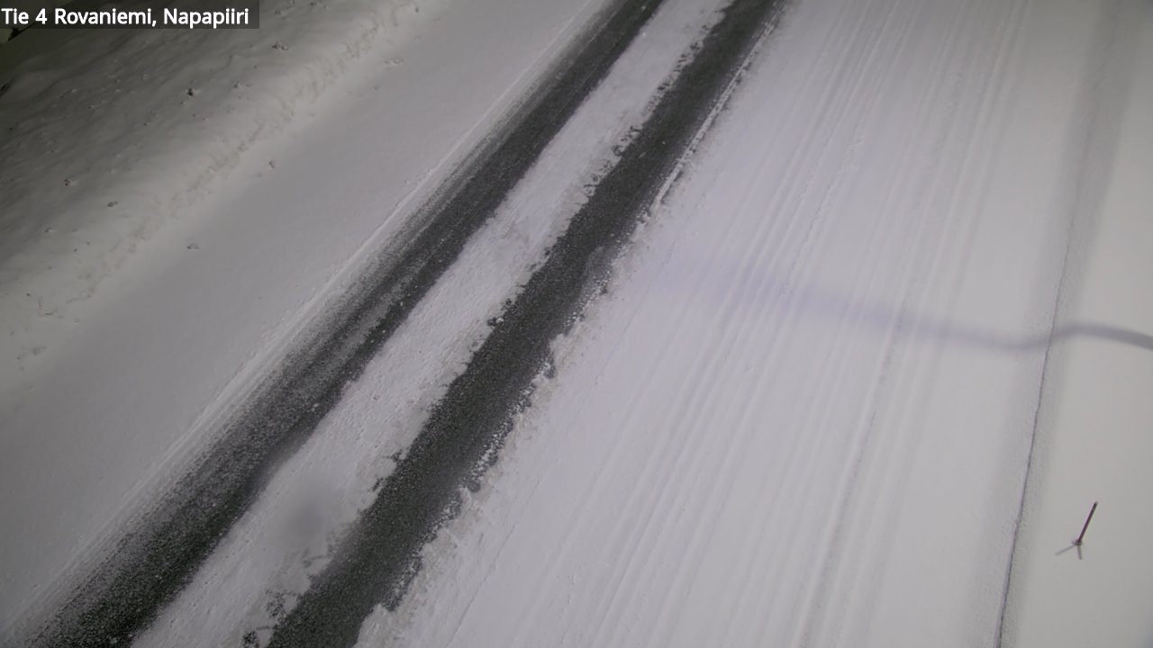 Weather Camera Image Väg 4 Rovaniemi, Polar cirke, Rovaniemi, Lappi