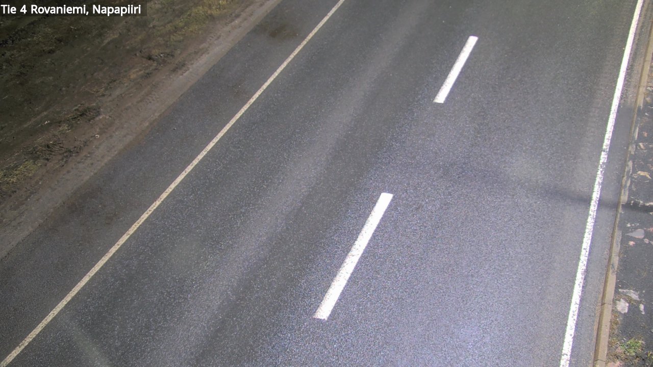Weather Camera Image Väg 4 Rovaniemi, Polar cirke, Rovaniemi, Lappi