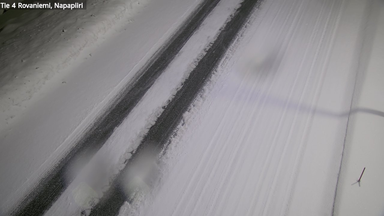 Weather Camera Image Väg 4 Rovaniemi, Polar cirke, Rovaniemi, Lappi