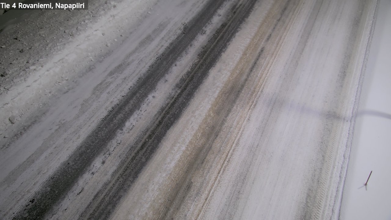 Weather Camera Image Väg 4 Rovaniemi, Polar cirke, Rovaniemi, Lappi