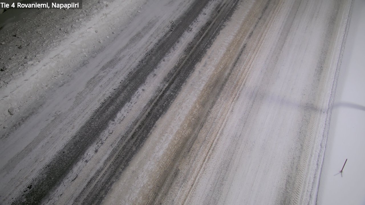 Weather Camera Image Väg 4 Rovaniemi, Polar cirke, Rovaniemi, Lappi