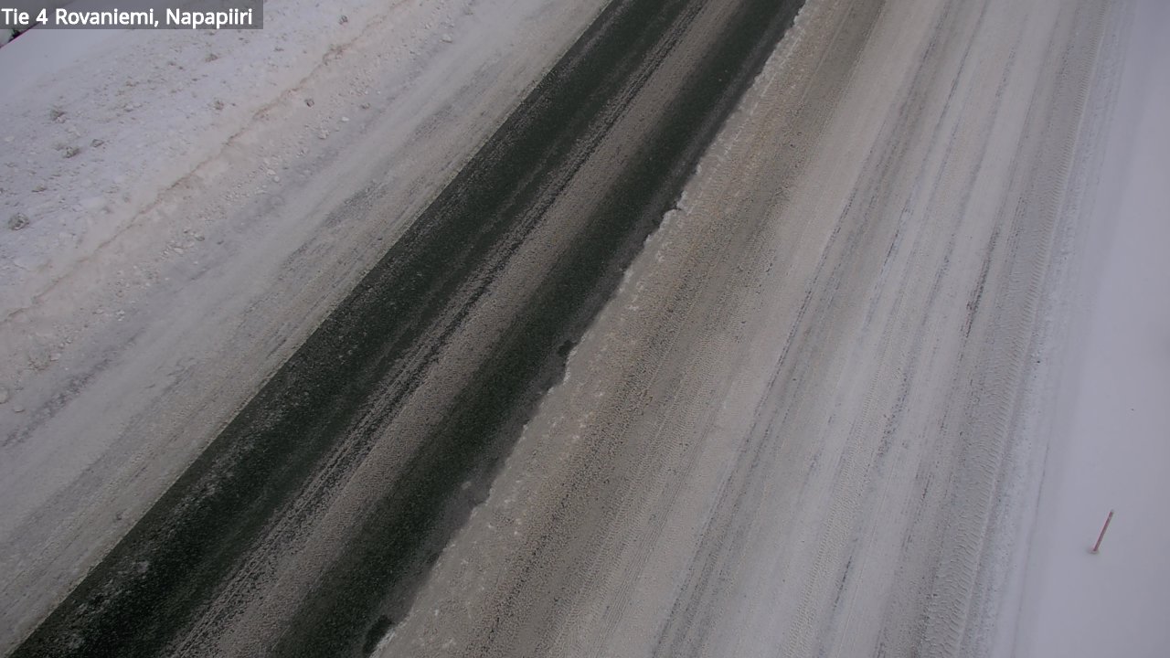 Weather Camera Image Väg 4 Rovaniemi, Polar cirke, Rovaniemi, Lappi