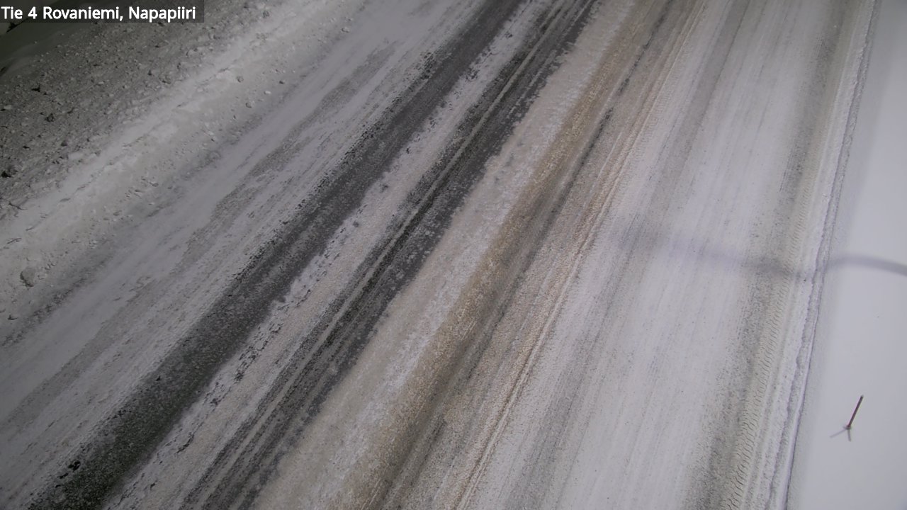 Weather Camera Image Väg 4 Rovaniemi, Polar cirke, Rovaniemi, Lappi