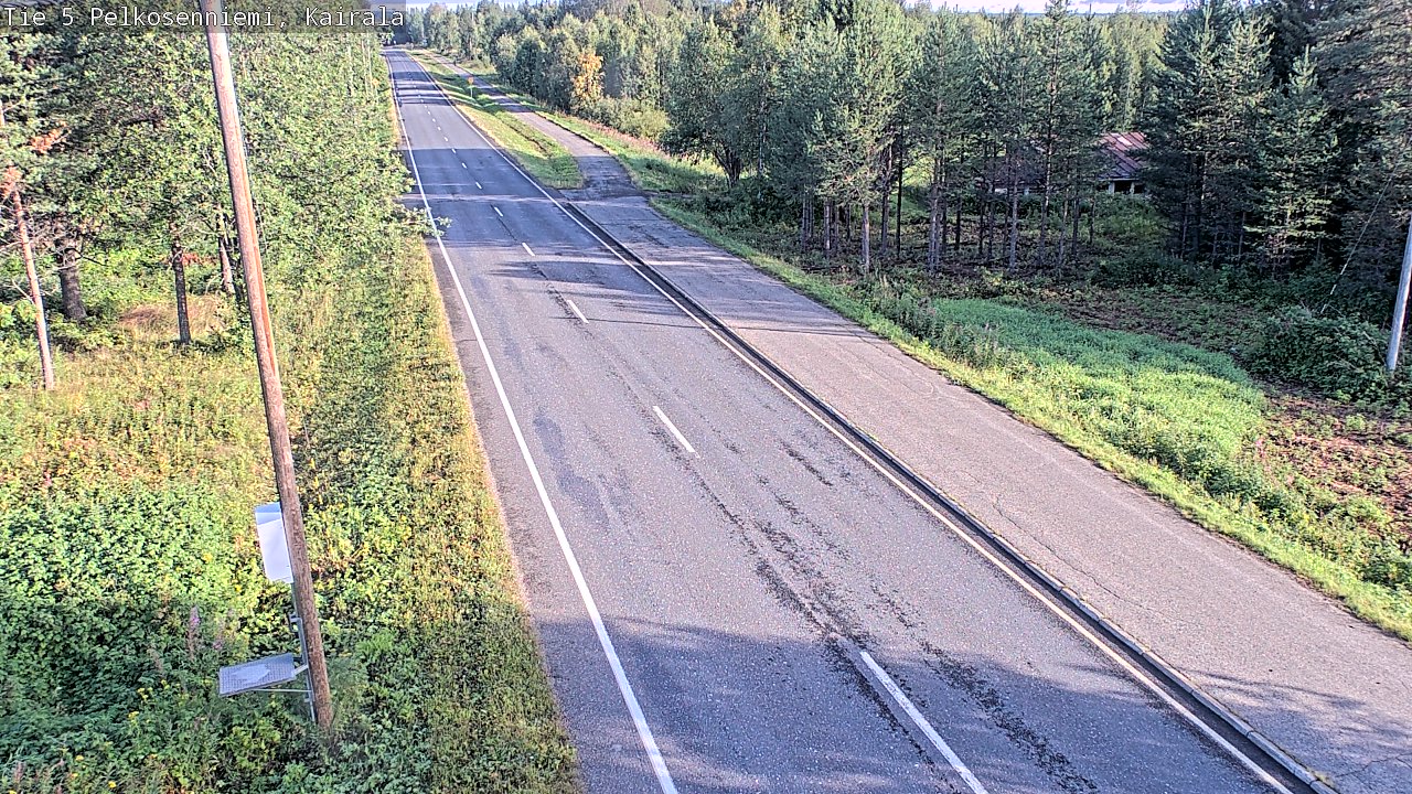 Weather Camera Image Road 5 Pelkosenniemi, Kairala, Pelkosenniemi, Lappi