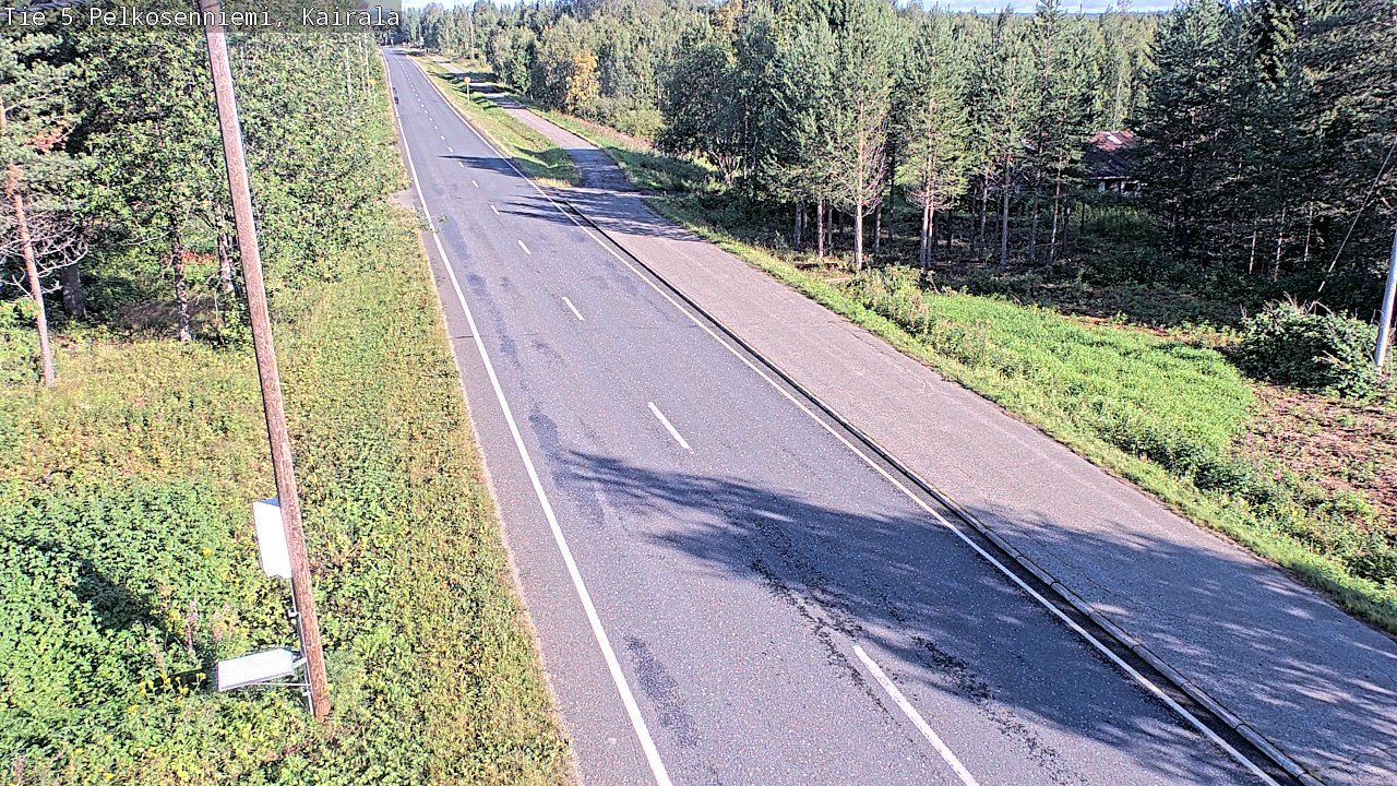 Weather Camera Image Road 5 Pelkosenniemi, Kairala, Pelkosenniemi, Lappi