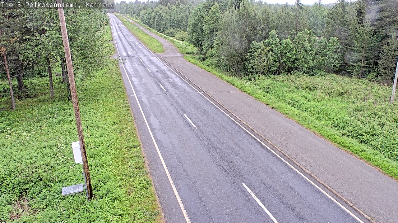 Weather Camera Image Väg 5 Pelkosenniemi, Kairala, Pelkosenniemi, Lappi