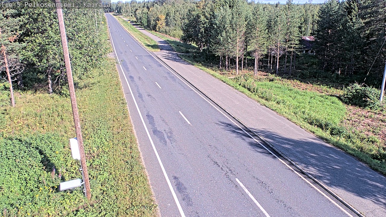 Weather Camera Image Road 5 Pelkosenniemi, Kairala, Pelkosenniemi, Lappi