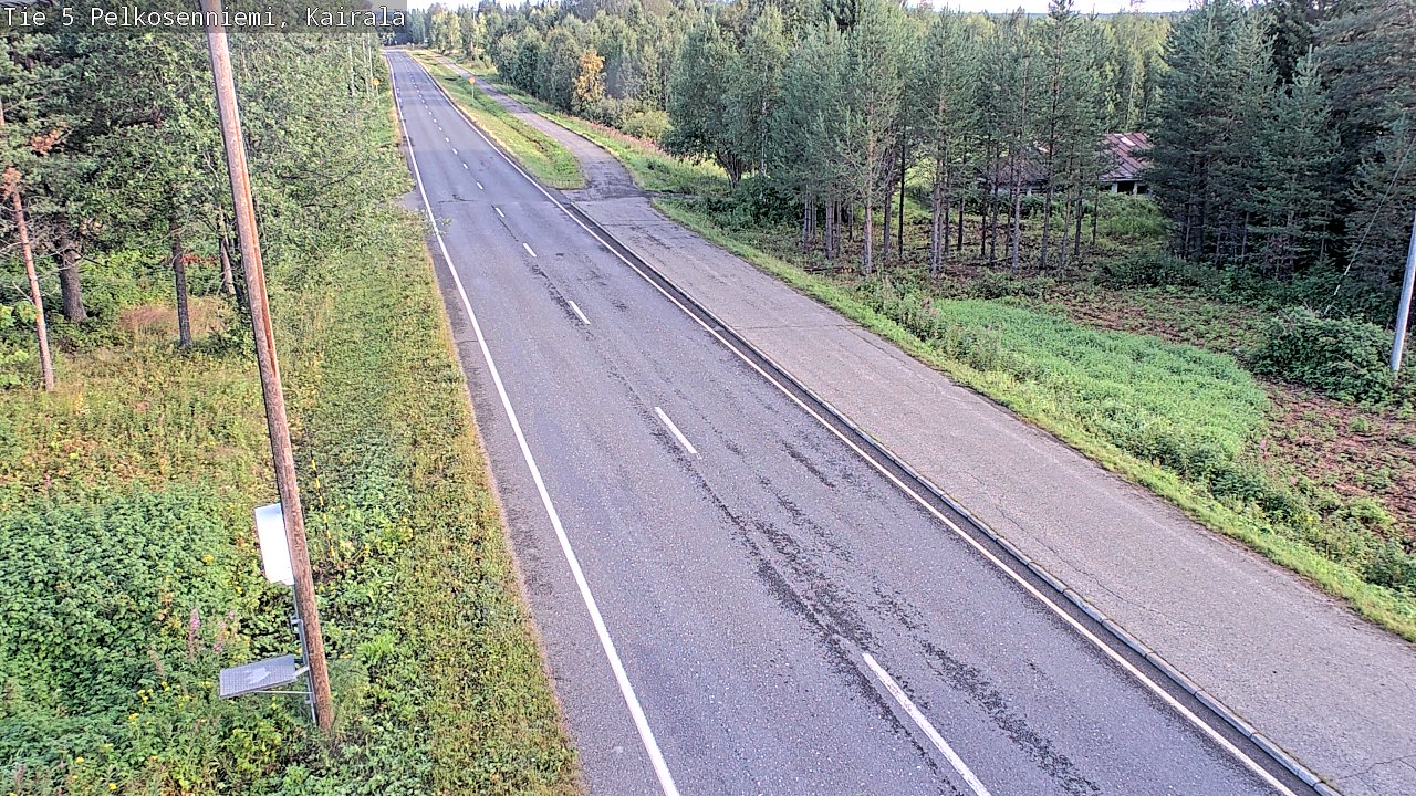 Weather Camera Image Road 5 Pelkosenniemi, Kairala, Pelkosenniemi, Lappi