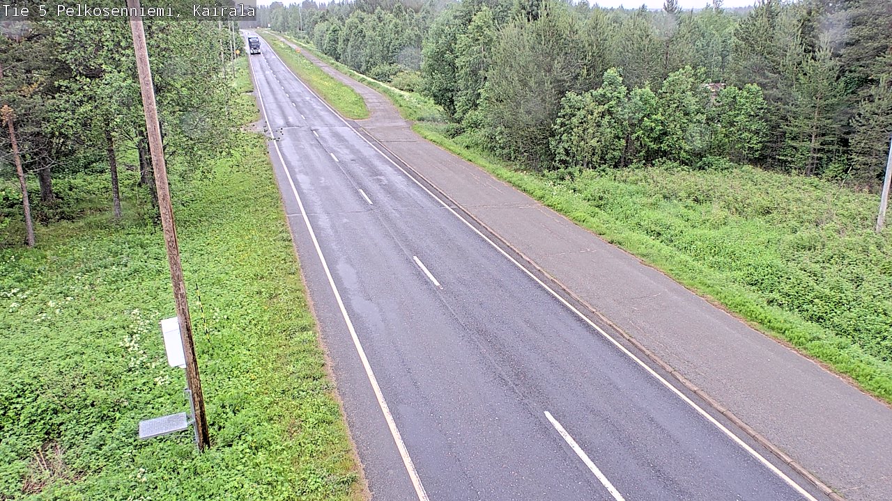 Weather Camera Image Väg 5 Pelkosenniemi, Kairala, Pelkosenniemi, Lappi