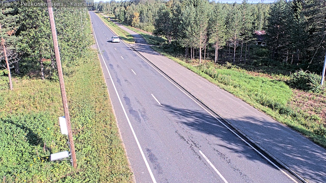 Weather Camera Image Road 5 Pelkosenniemi, Kairala, Pelkosenniemi, Lappi