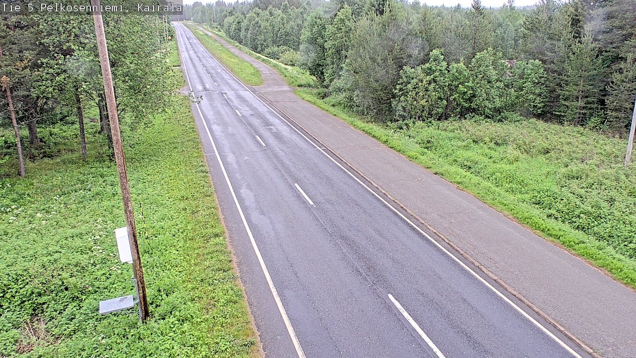 Weather Camera Image Väg 5 Pelkosenniemi, Kairala, Pelkosenniemi, Lappi
