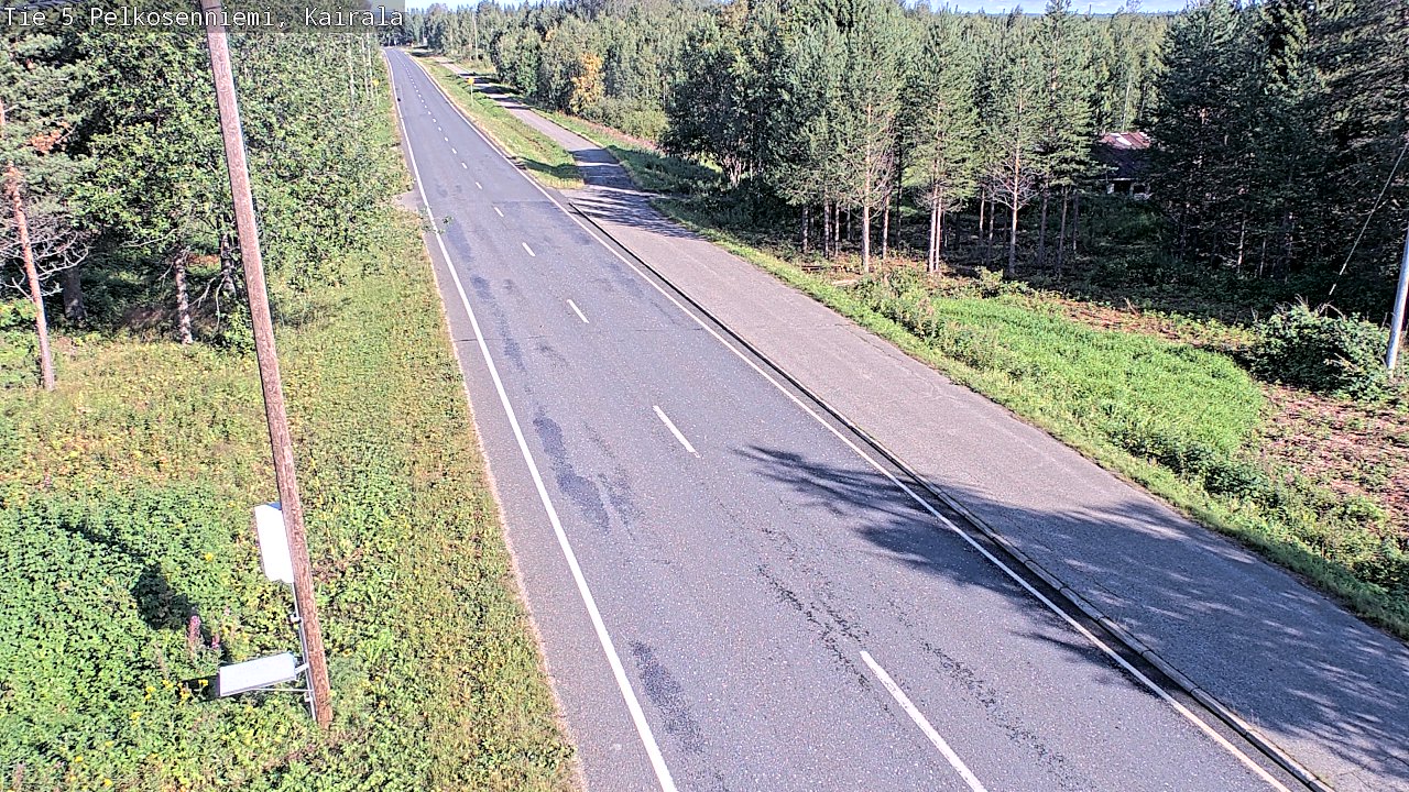Weather Camera Image Road 5 Pelkosenniemi, Kairala, Pelkosenniemi, Lappi