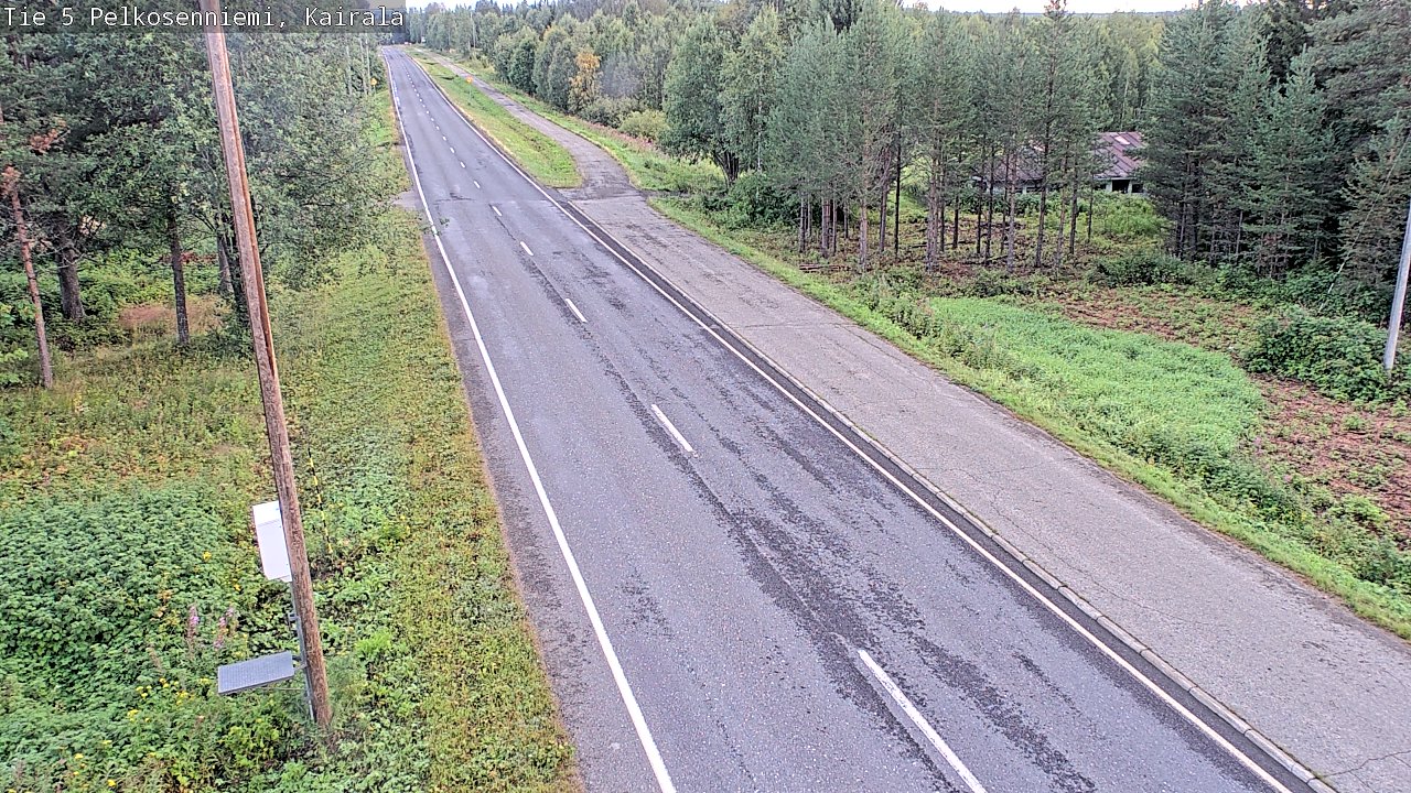 Weather Camera Image Road 5 Pelkosenniemi, Kairala, Pelkosenniemi, Lappi