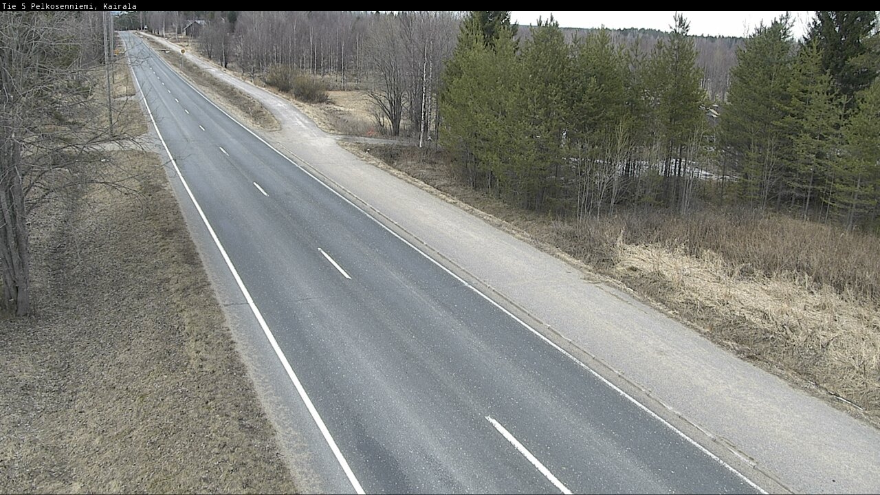 Weather Camera Image Road 5 Pelkosenniemi, Kairala, Pelkosenniemi, Lappi