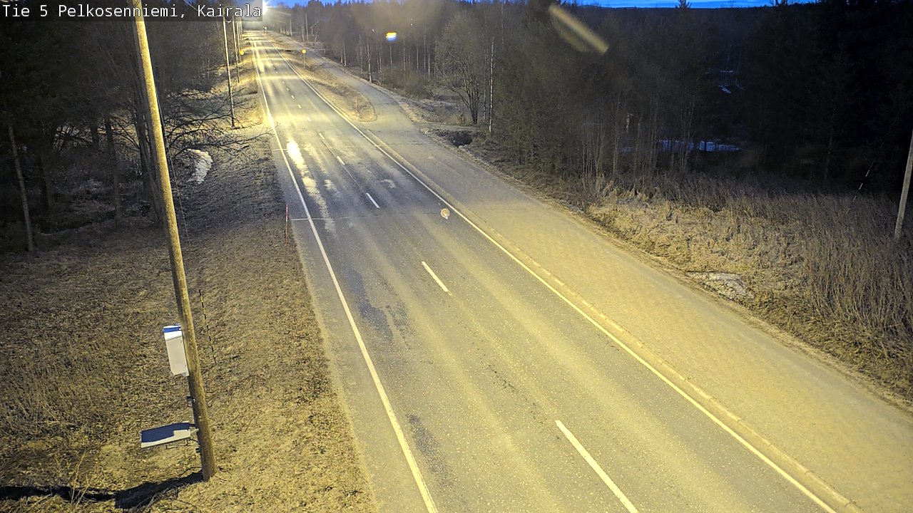 Weather Camera Image Väg 5 Pelkosenniemi, Kairala, Pelkosenniemi, Lappi