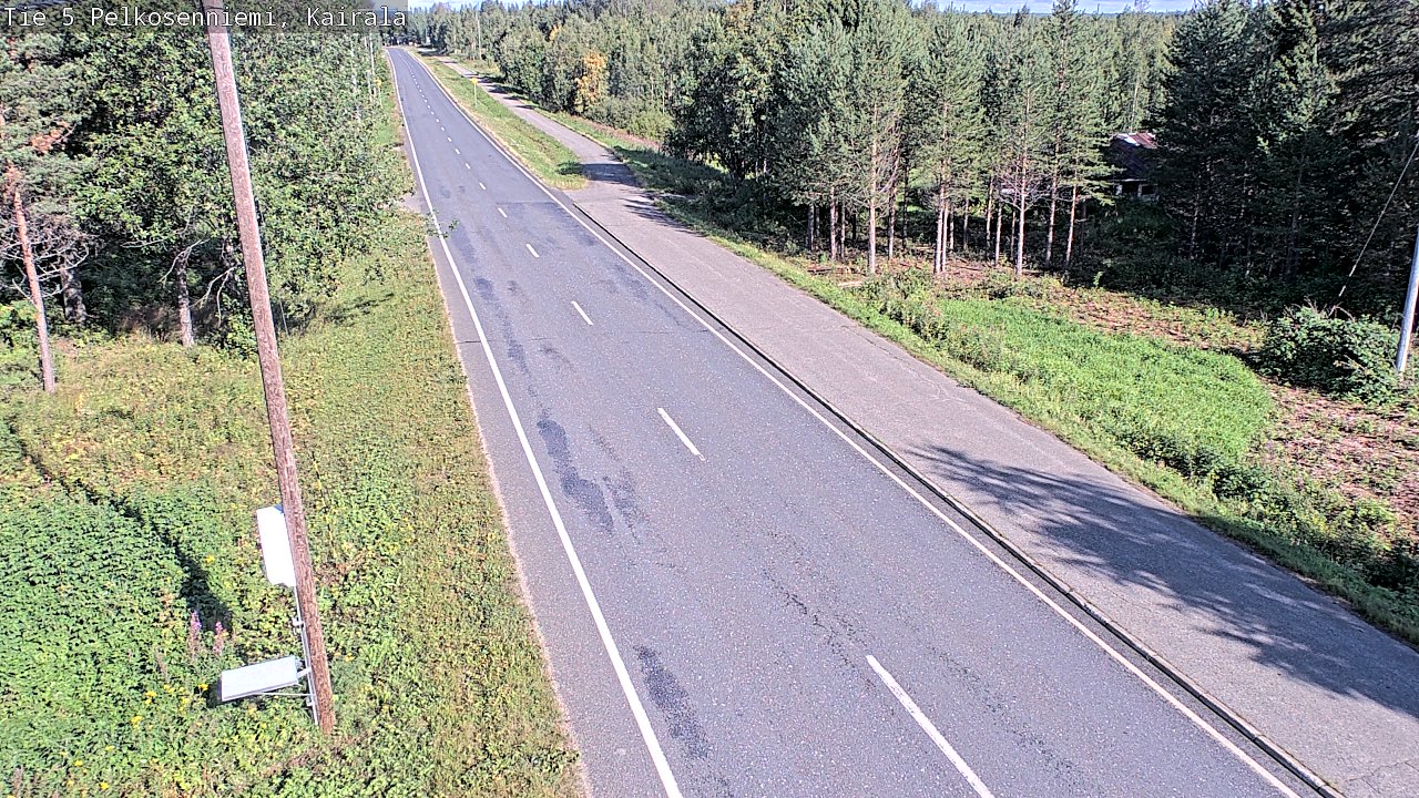 Weather Camera Image Road 5 Pelkosenniemi, Kairala, Pelkosenniemi, Lappi