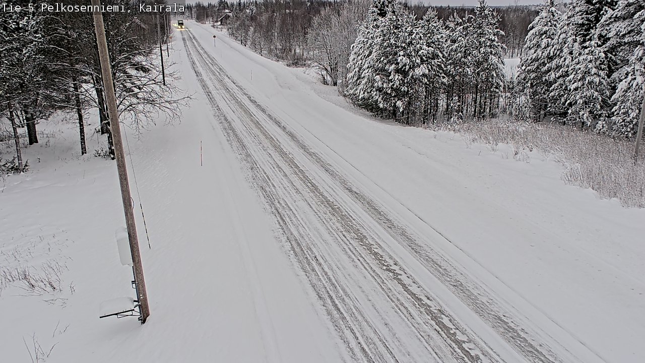 Weather Camera Image Road 5 Pelkosenniemi, Kairala, Pelkosenniemi, Lappi