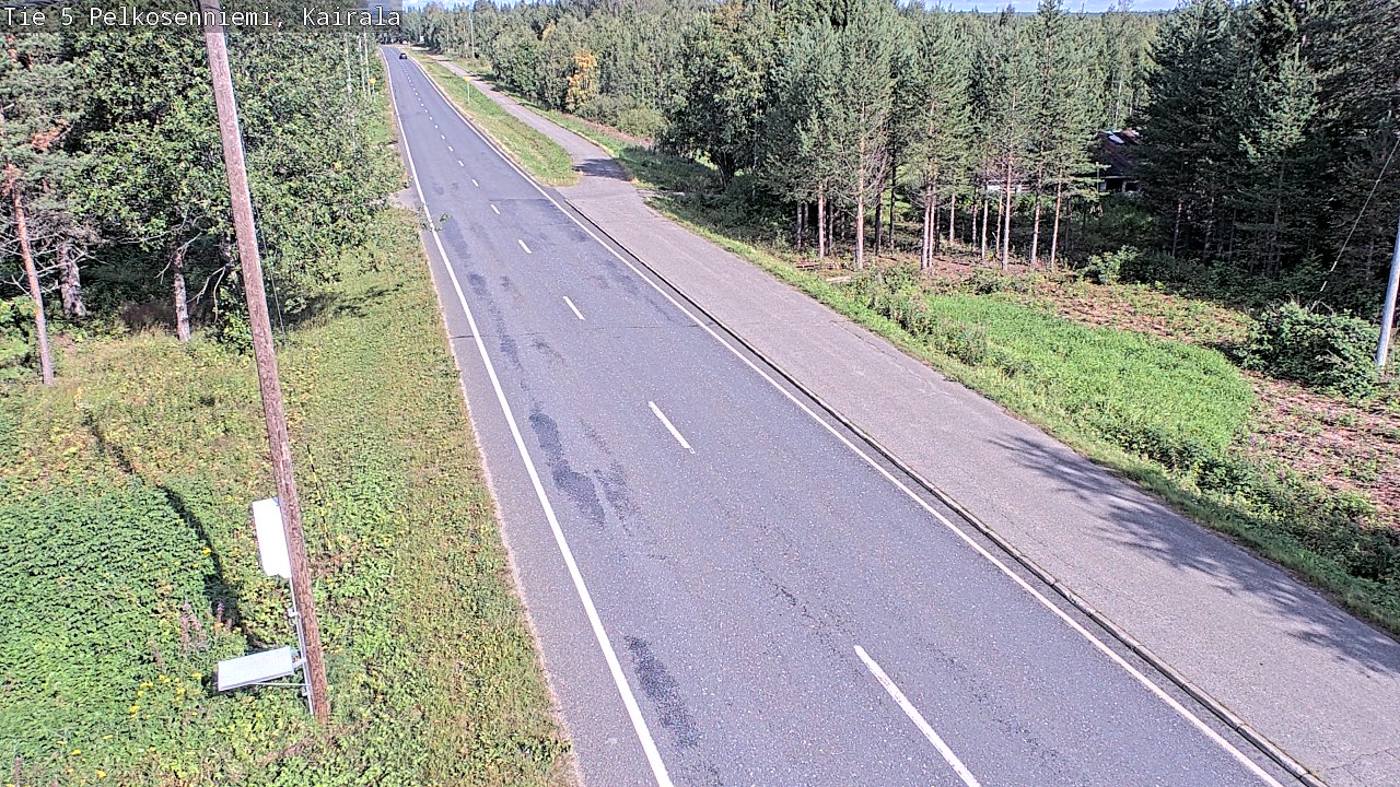 Weather Camera Image Road 5 Pelkosenniemi, Kairala, Pelkosenniemi, Lappi