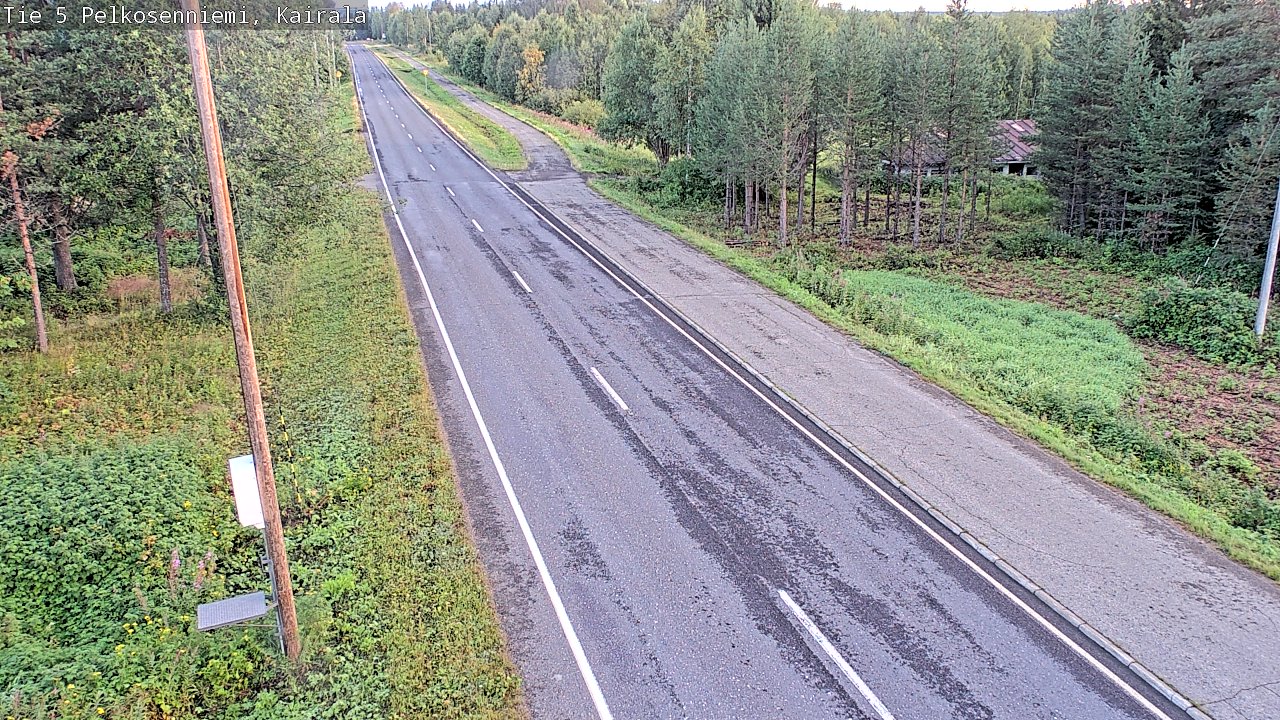 Weather Camera Image Road 5 Pelkosenniemi, Kairala, Pelkosenniemi, Lappi
