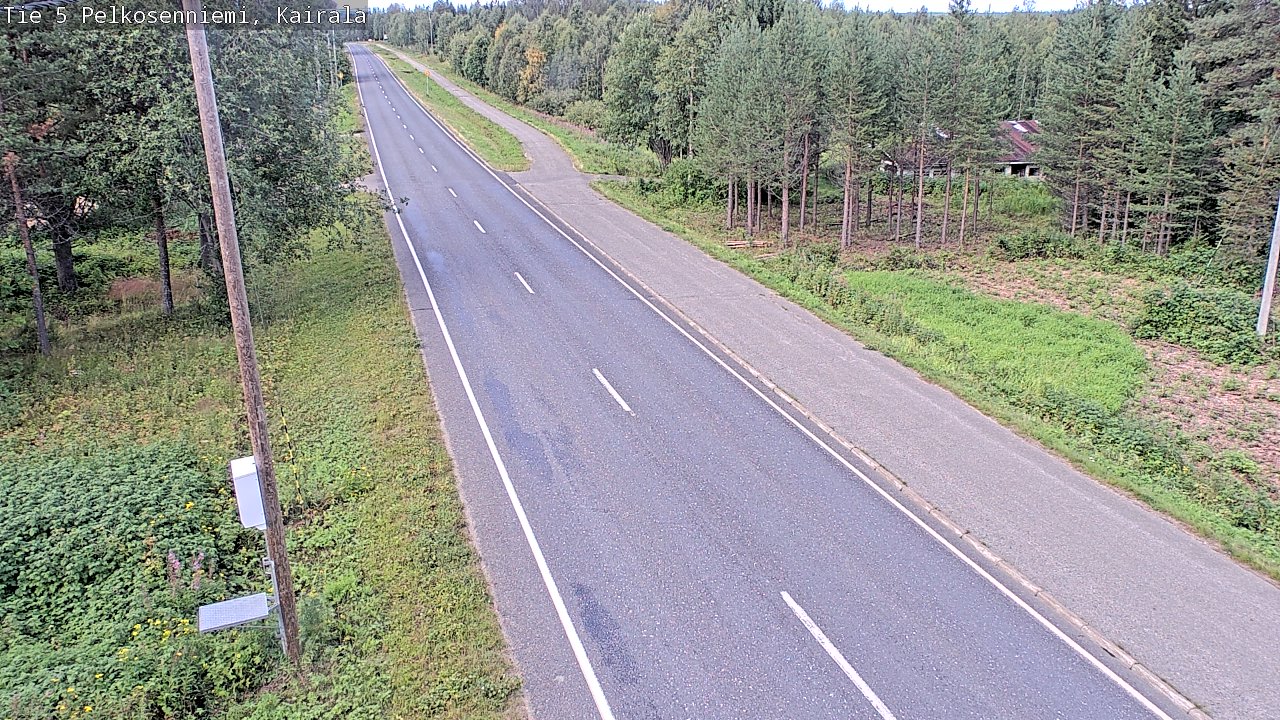 Weather Camera Image Väg 5 Pelkosenniemi, Kairala, Pelkosenniemi, Lappi