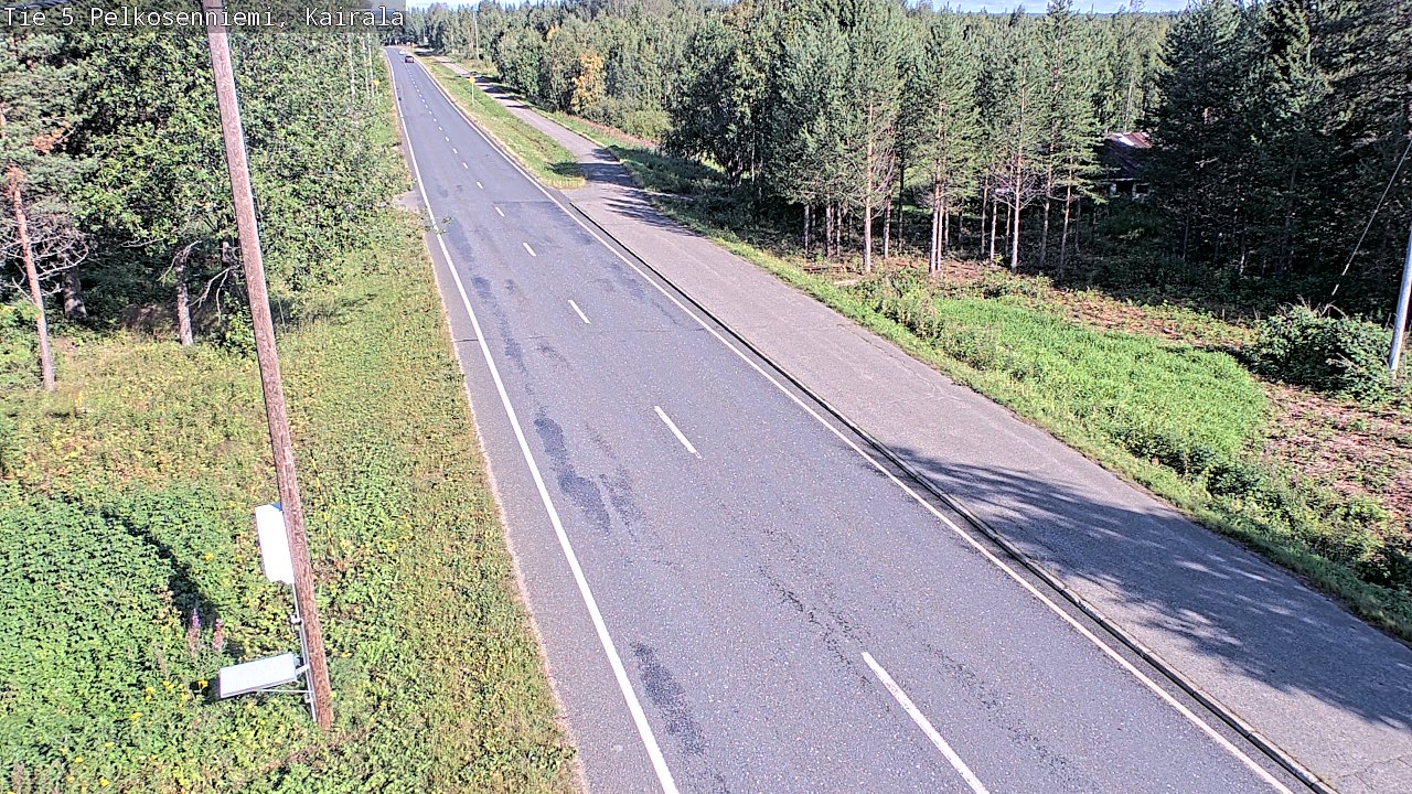 Weather Camera Image Road 5 Pelkosenniemi, Kairala, Pelkosenniemi, Lappi