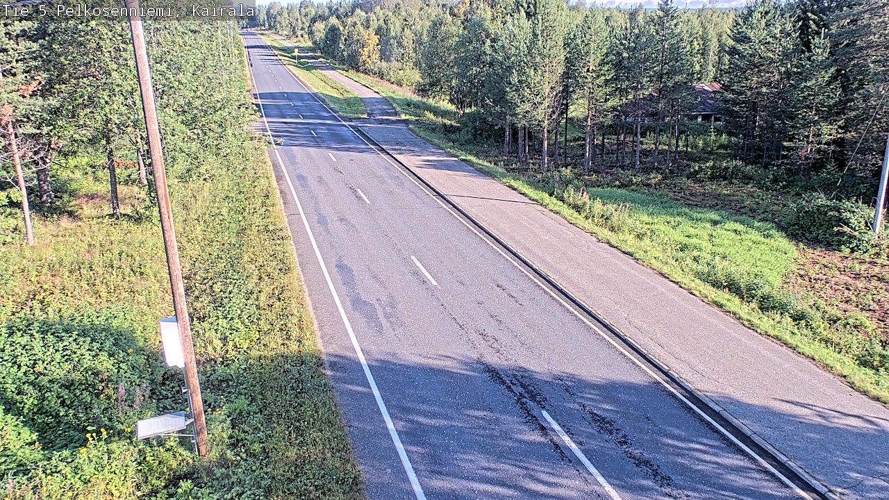 Weather Camera Image Road 5 Pelkosenniemi, Kairala, Pelkosenniemi, Lappi