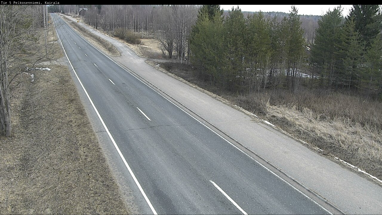 Weather Camera Image Väg 5 Pelkosenniemi, Kairala, Pelkosenniemi, Lappi