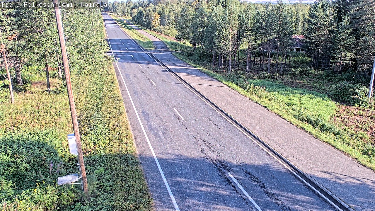 Weather Camera Image Road 5 Pelkosenniemi, Kairala, Pelkosenniemi, Lappi