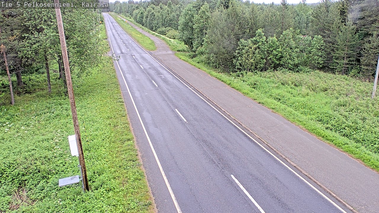 Weather Camera Image Väg 5 Pelkosenniemi, Kairala, Pelkosenniemi, Lappi