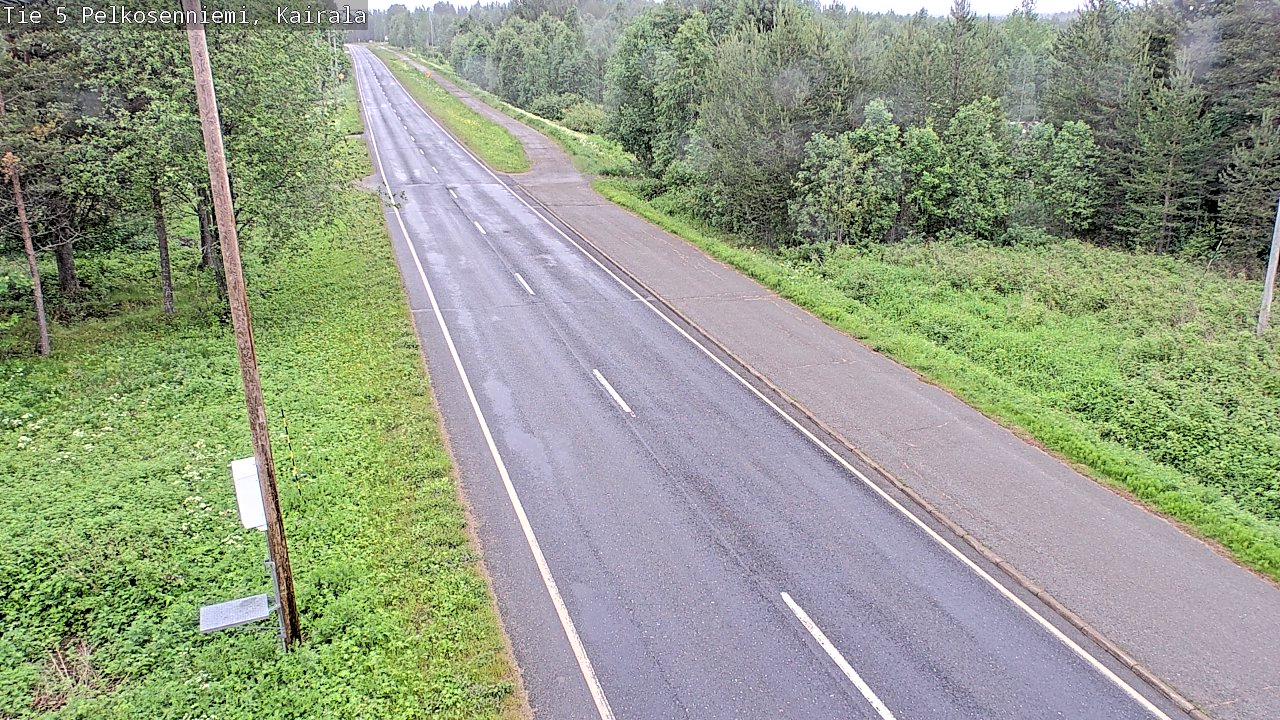Weather Camera Image Väg 5 Pelkosenniemi, Kairala, Pelkosenniemi, Lappi