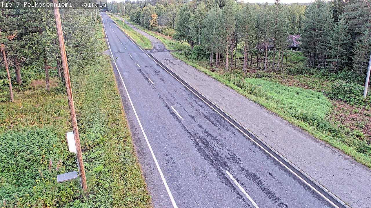 Weather Camera Image Road 5 Pelkosenniemi, Kairala, Pelkosenniemi, Lappi