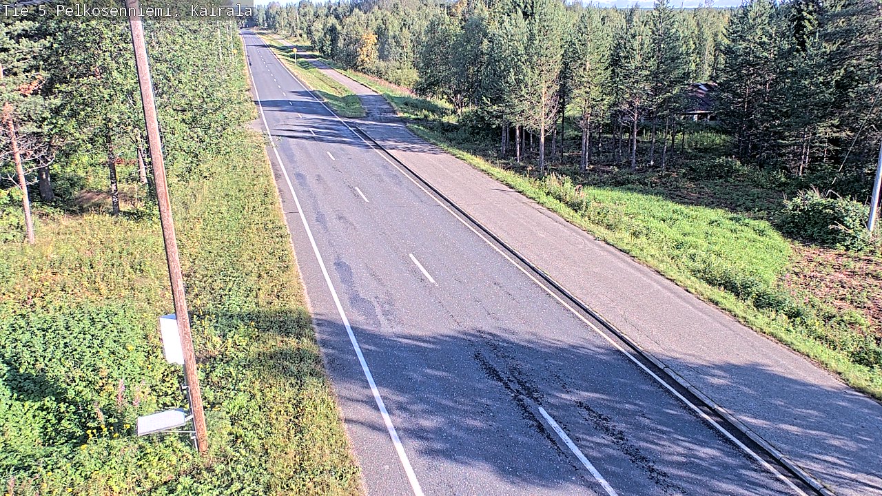 Weather Camera Image Road 5 Pelkosenniemi, Kairala, Pelkosenniemi, Lappi