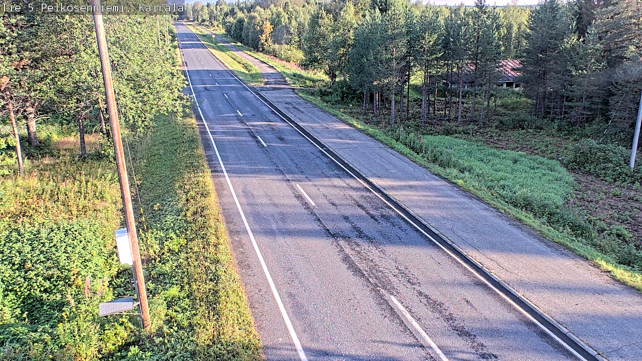 Weather Camera Image Road 5 Pelkosenniemi, Kairala, Pelkosenniemi, Lappi
