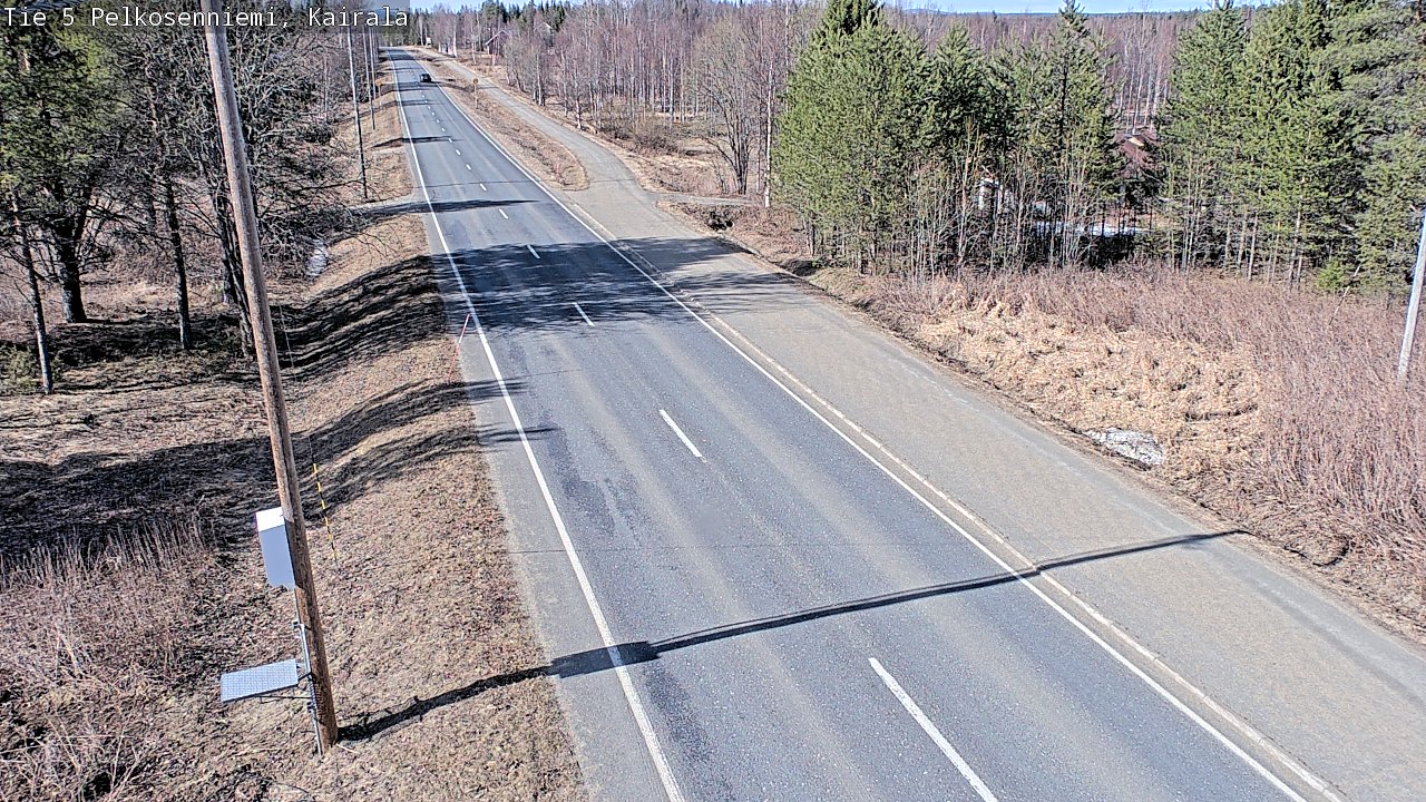 Weather Camera Image Väg 5 Pelkosenniemi, Kairala, Pelkosenniemi, Lappi