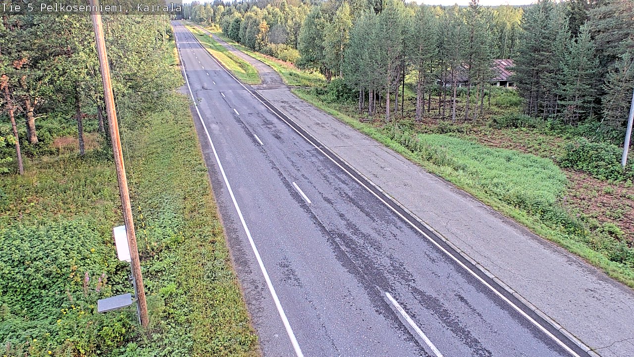 Weather Camera Image Road 5 Pelkosenniemi, Kairala, Pelkosenniemi, Lappi
