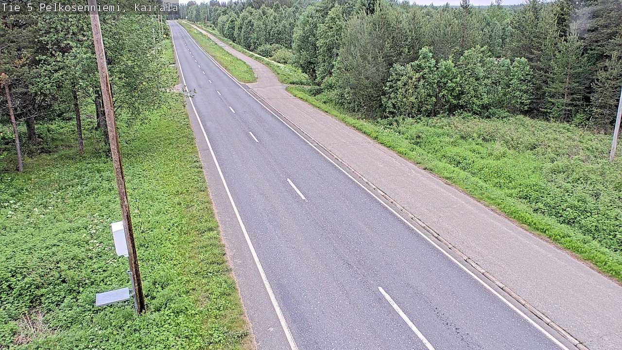 Weather Camera Image Road 5 Pelkosenniemi, Kairala, Pelkosenniemi, Lappi